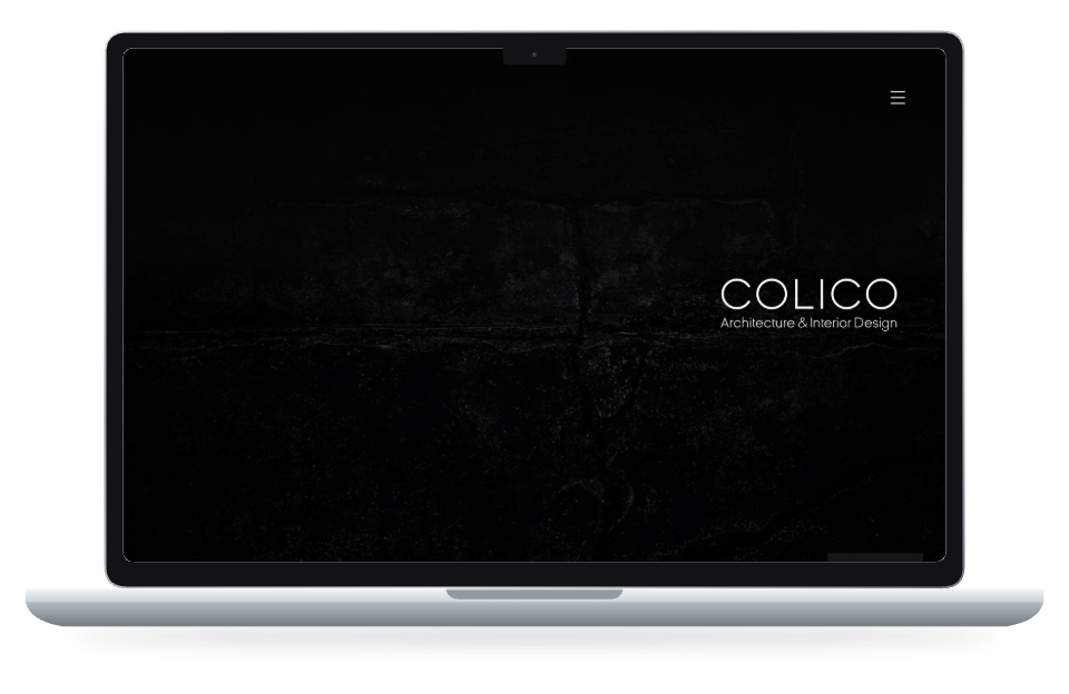 Anteprima del sito COLICO su MacBook Air