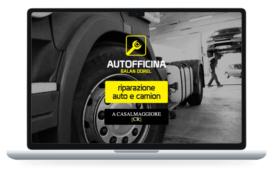 Anteprima del sito Officina Balan Dorel su MacBook Air