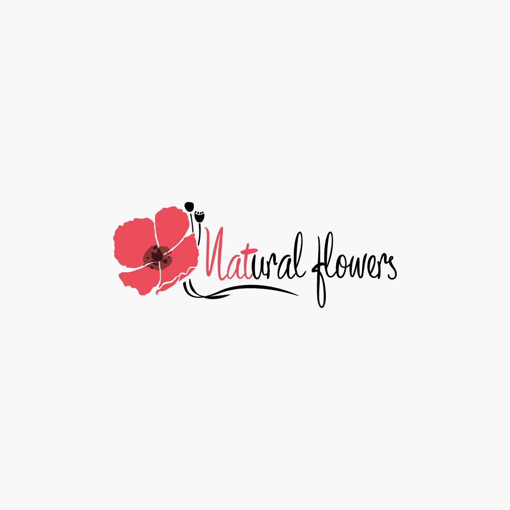 Creazione logo fioreria Natural flowers